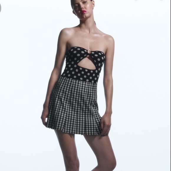 Zara NWT polka dot bodysuit with ring detail - Picture 5 of 10